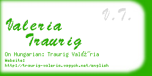 valeria traurig business card
